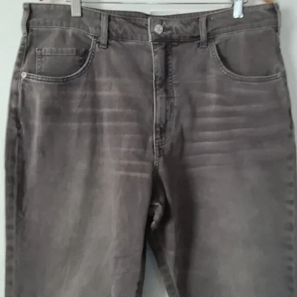 Anthropologie Pilcro The Borrowed Boyfriend Jeans Sz 32 Gray Distressed NWOT - Picture 6 of 14